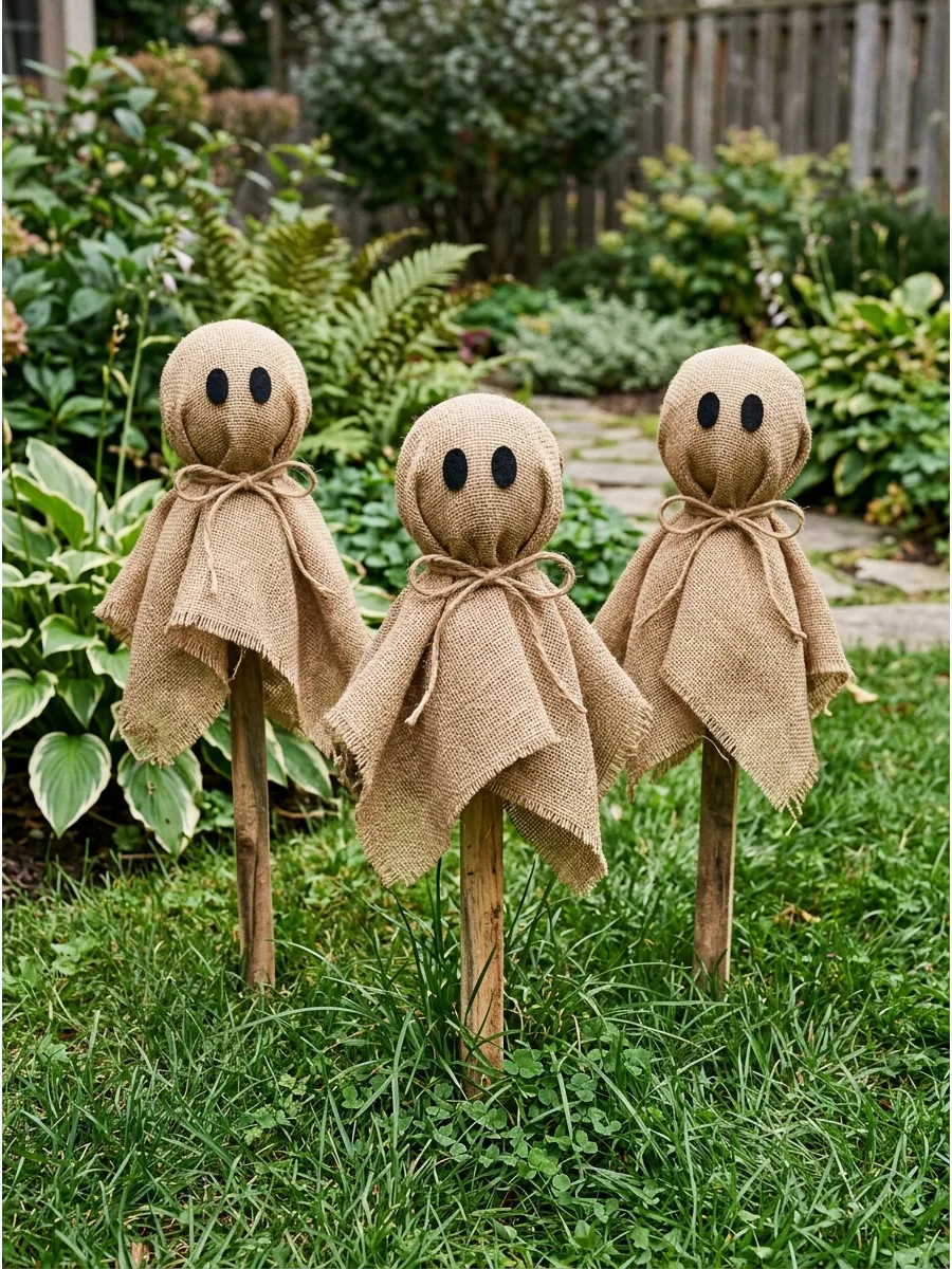 23. Burlap Ghost Lawn Stakes