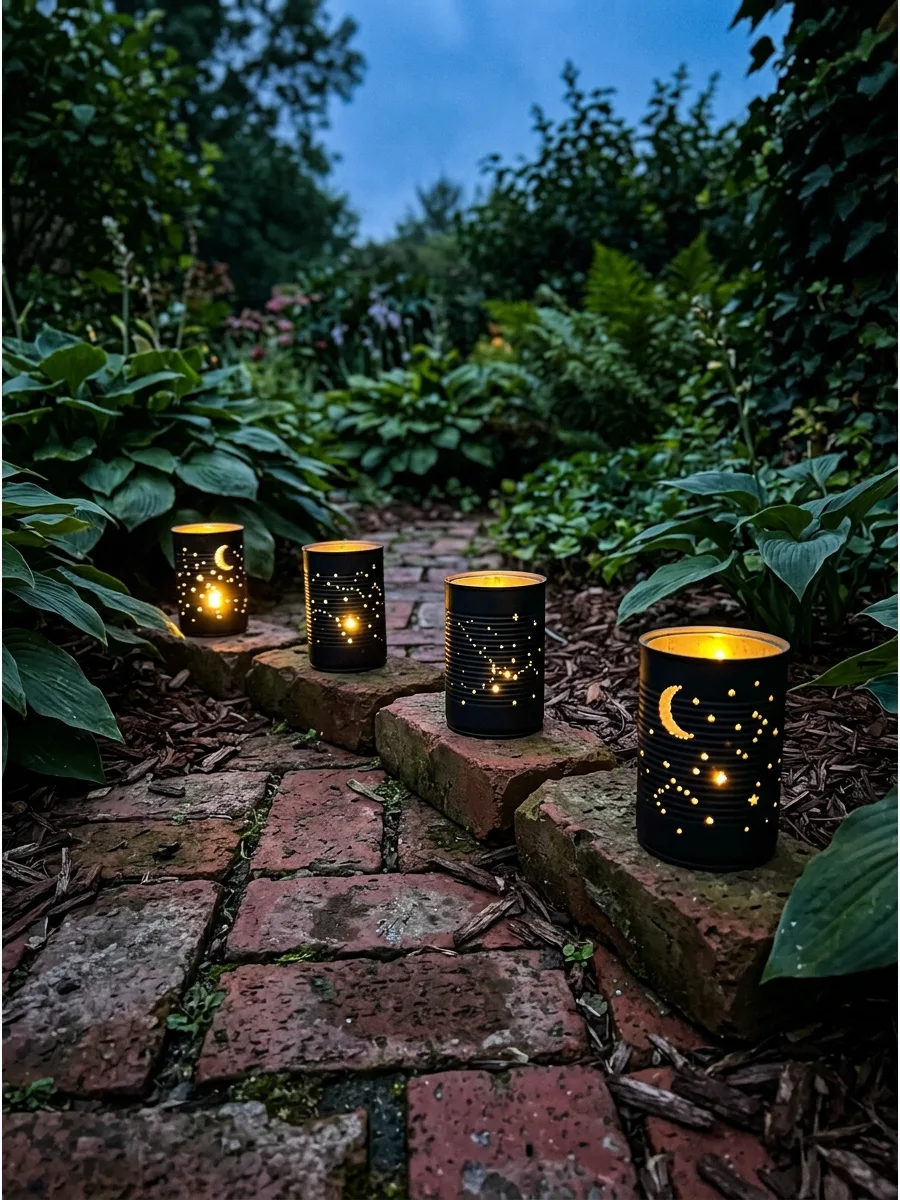 39. Tin Can Lantern Path