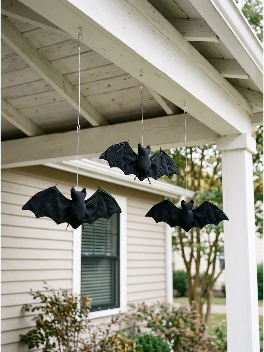 42. Wire Hanger Bat Silhouettes