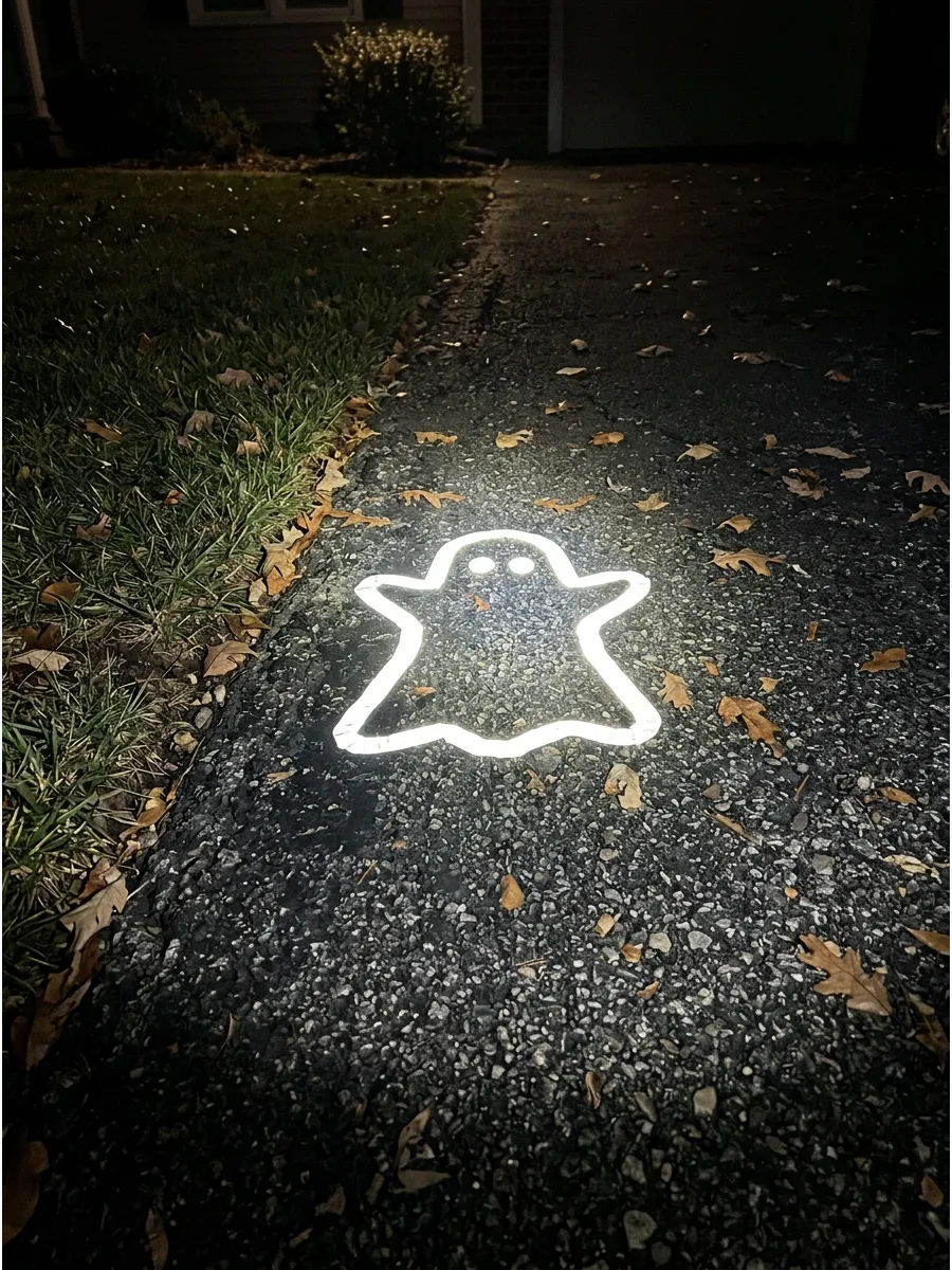 44. Reflective Tape Ghost Outlines