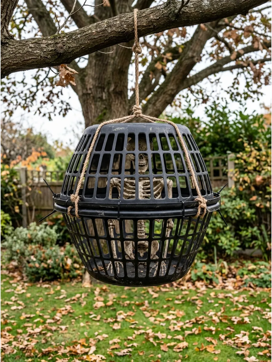 45. Laundry Basket Cage