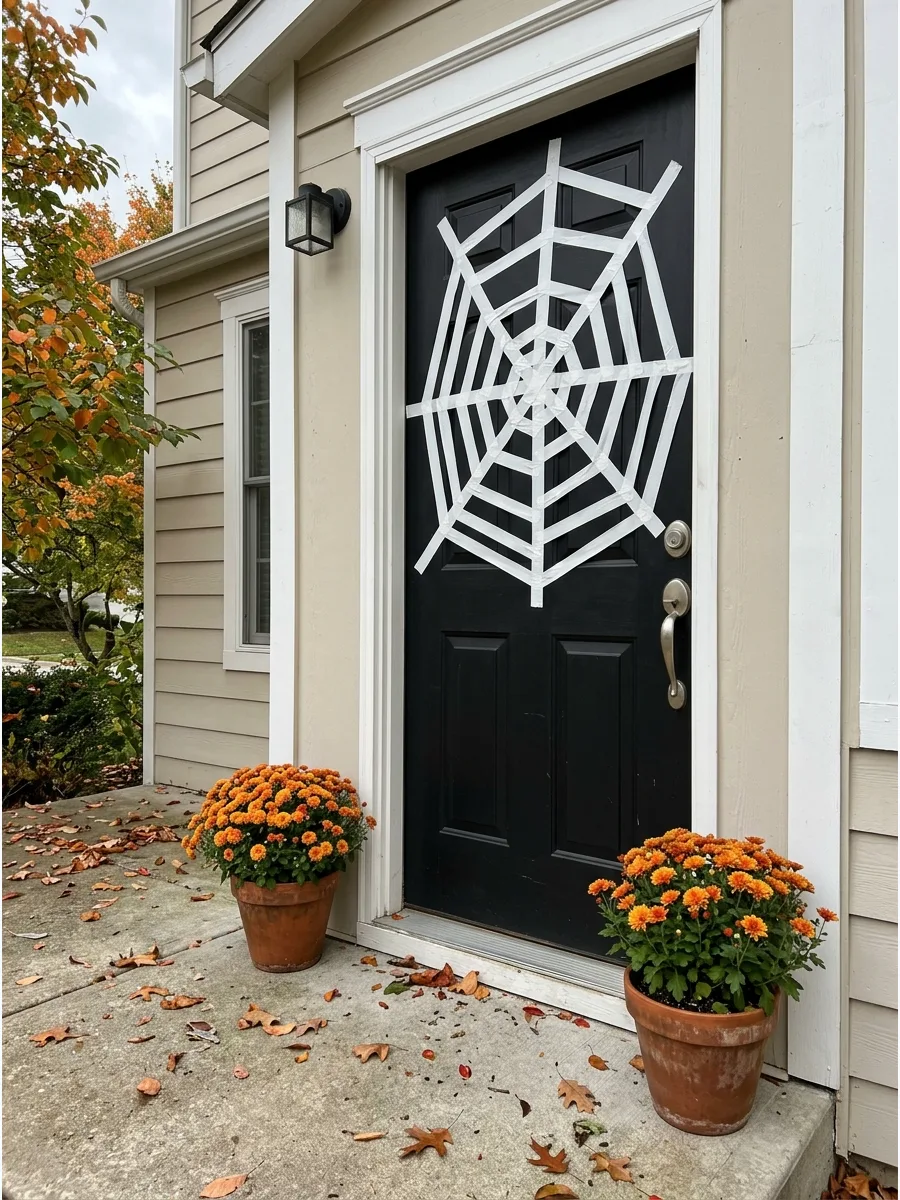 49. Duct Tape Web Door