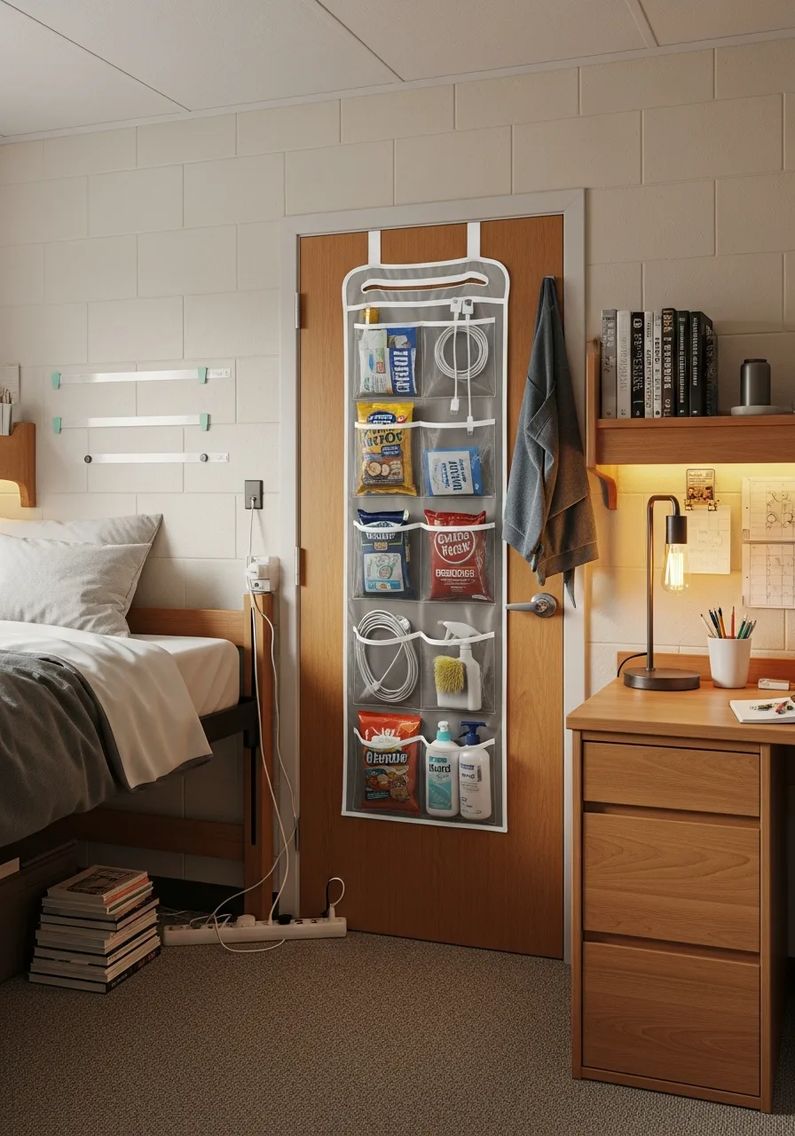 16. Clear Door Hanging Organizer
