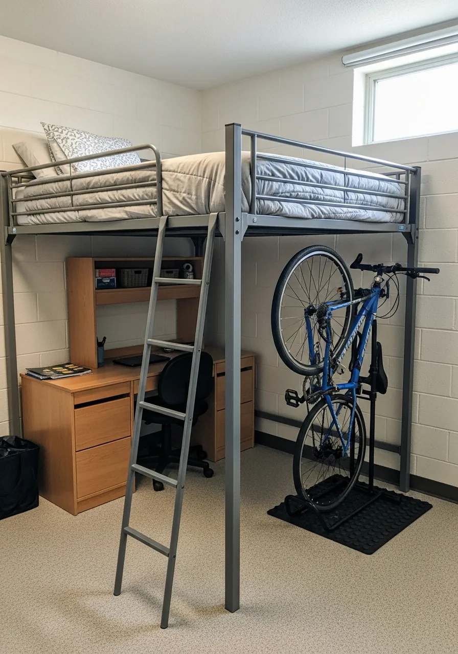 21. Vertical Bike Storage
