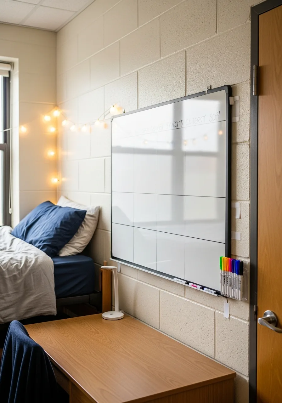 10. Whiteboard Calendar Wall