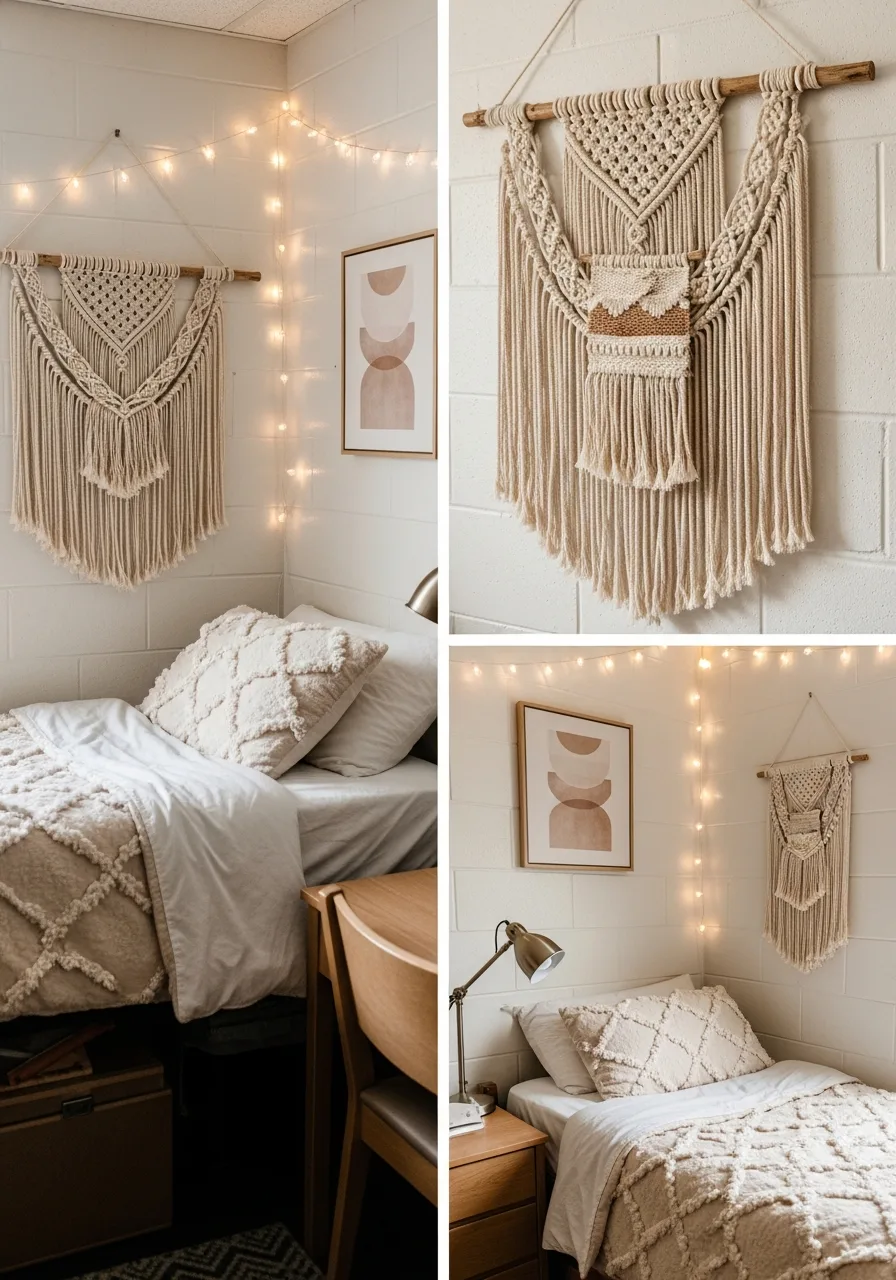 17. Boho Dorm Wall Decor