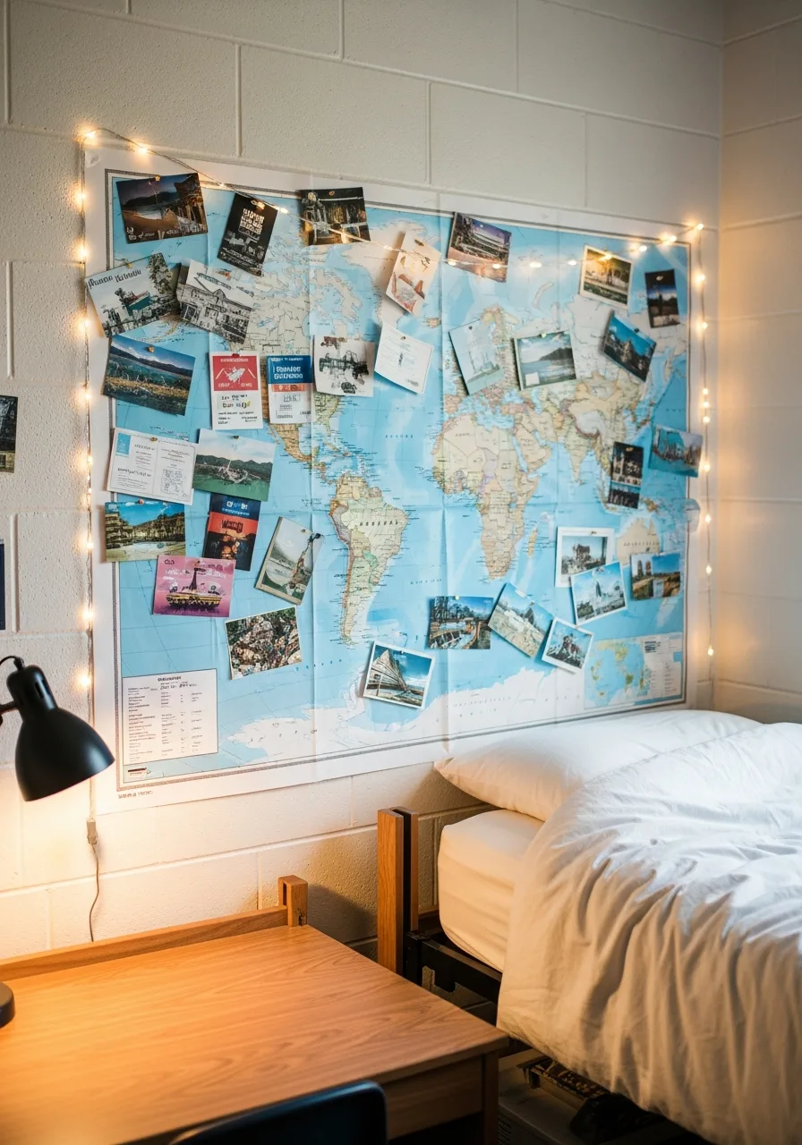 20. Travel-Inspired Wall Decor