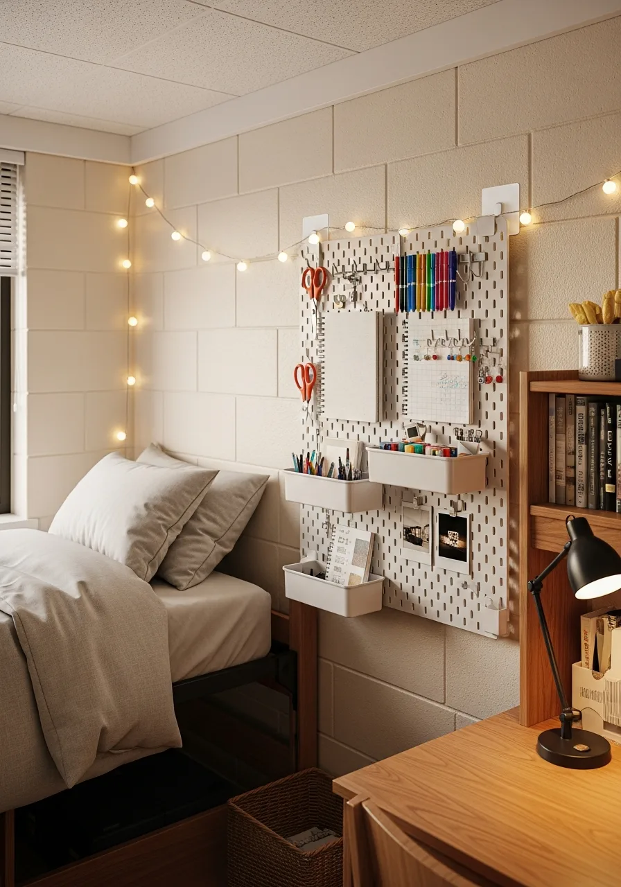 24. Dorm Wall Pegboard