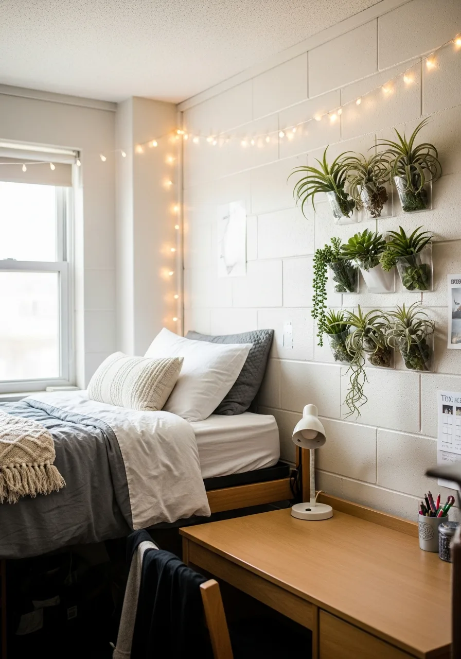 27. Dorm Wall With Plants
