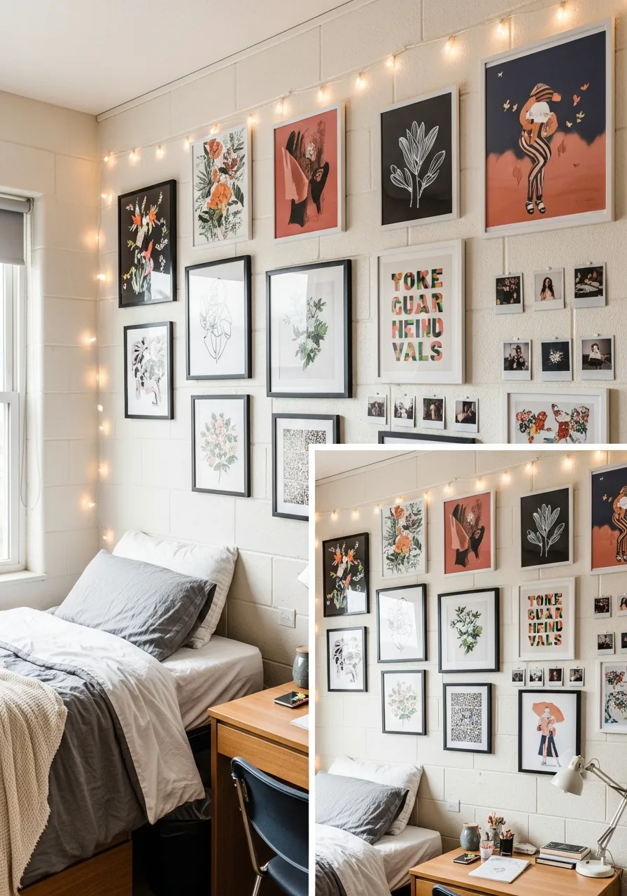 31. Dorm Gallery Wall