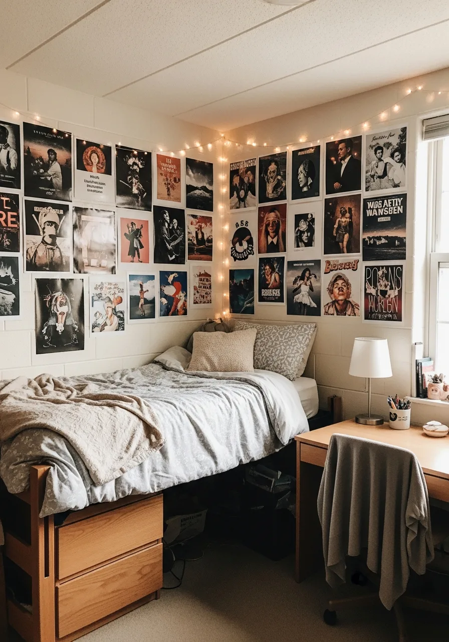 33. Aesthetic Poster Wall