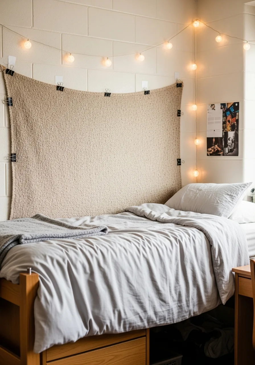 34. Tapestry Behind the Bed