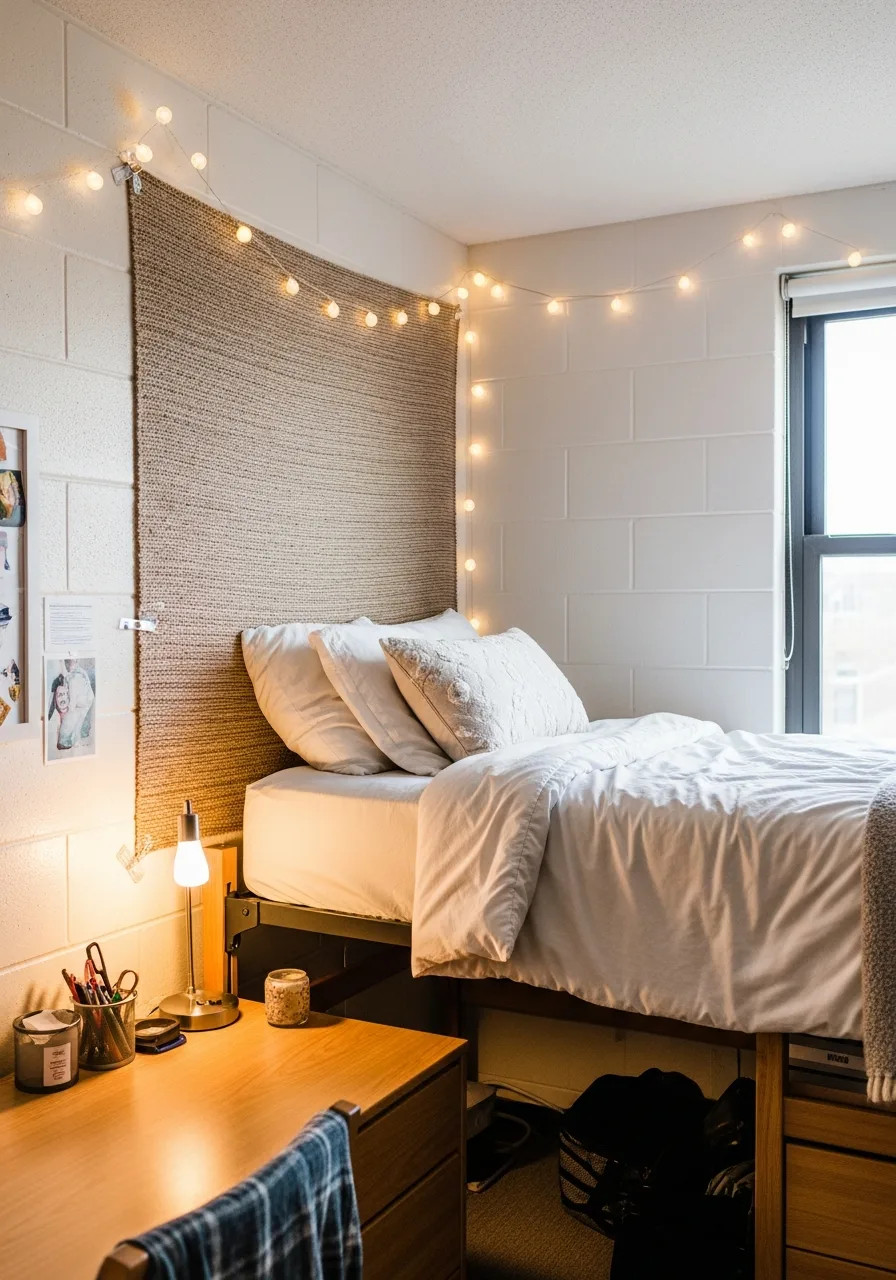 4. Tapestry Behind the Bed
