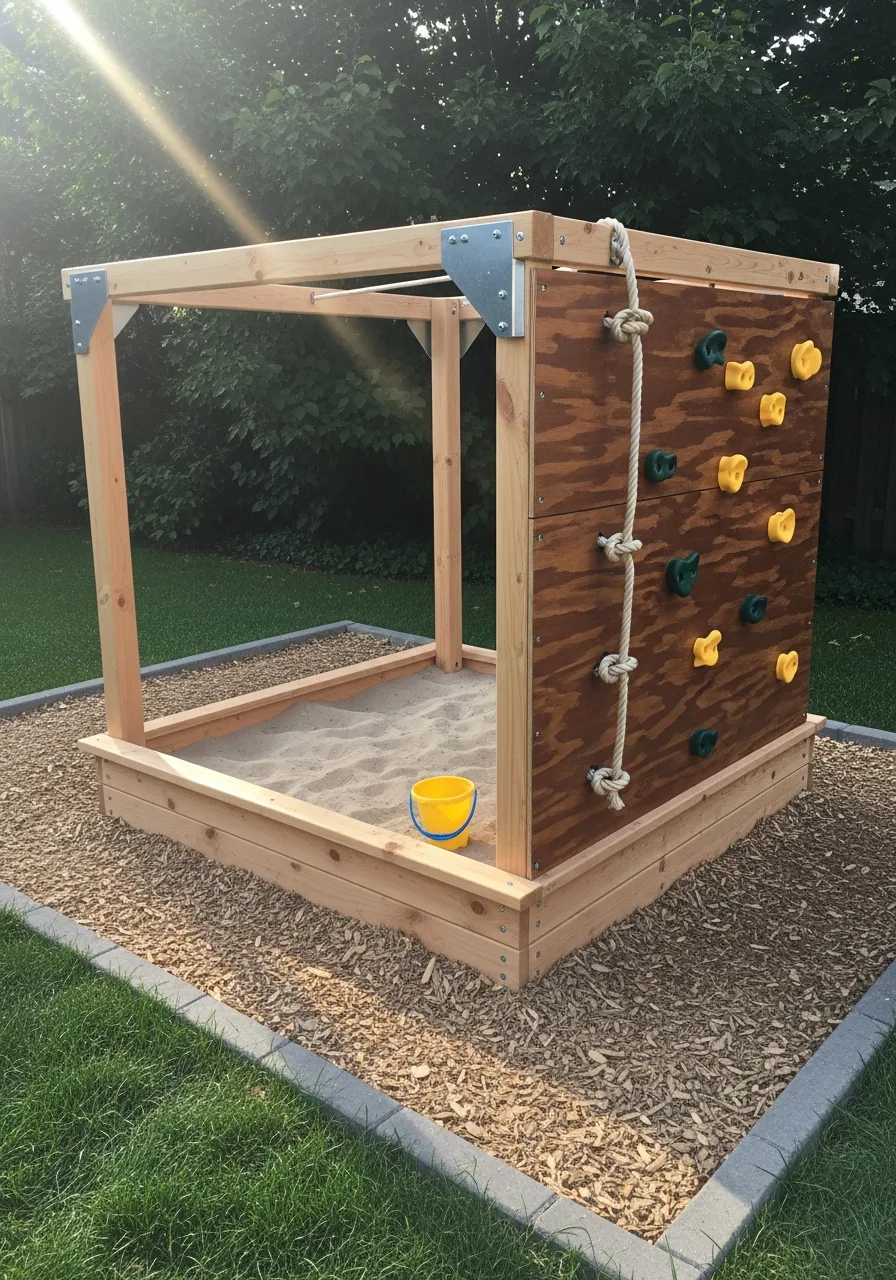 1. DIY Backyard Sandbox