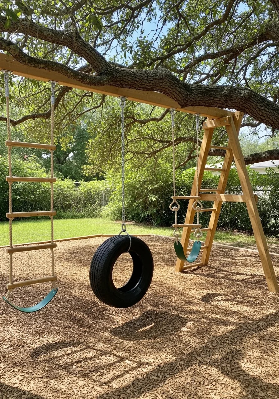 2. Tire Swing Play Area