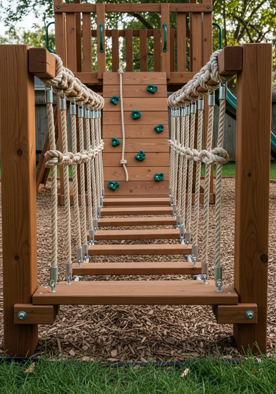 21. DIY Rope Bridge