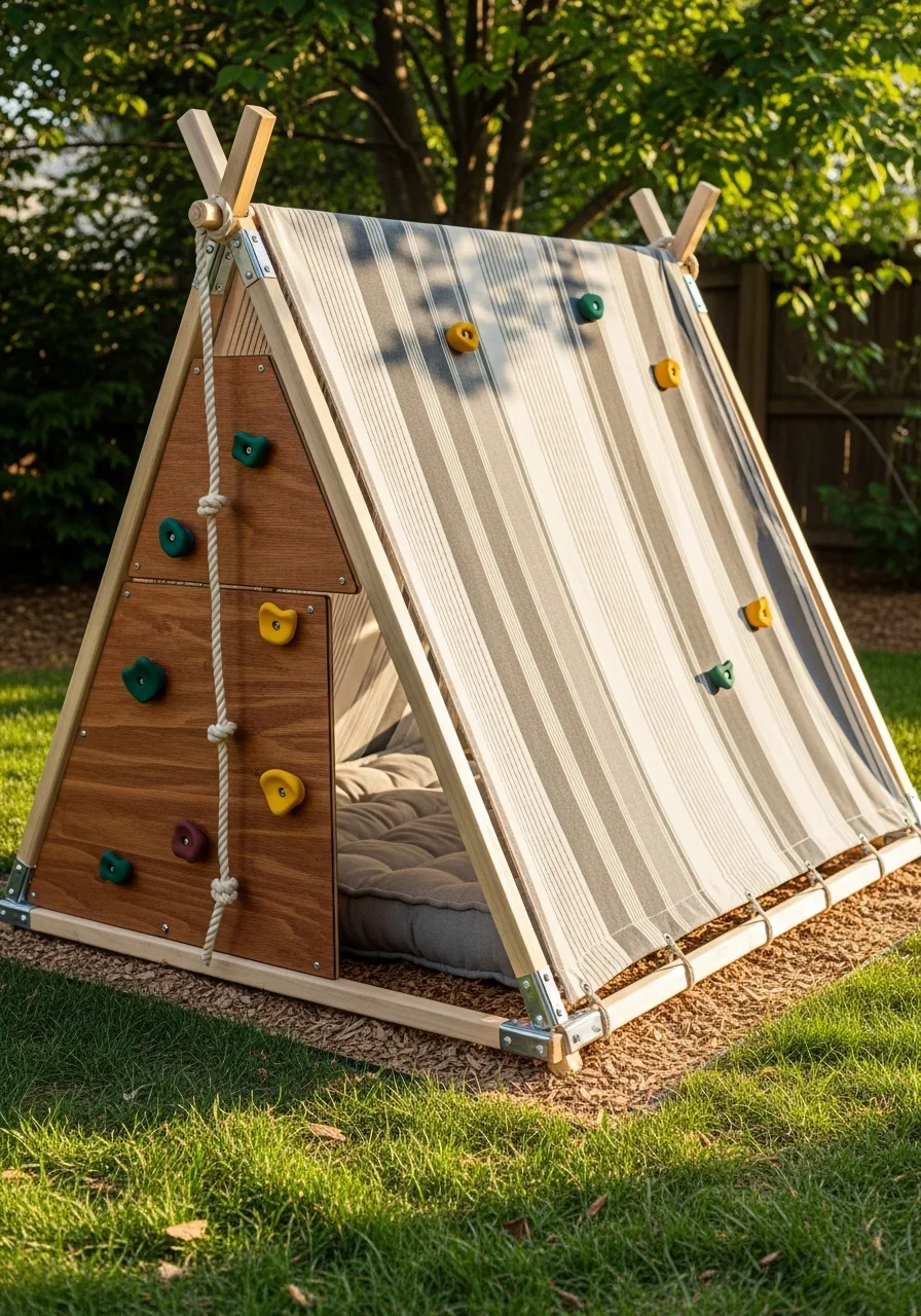 24. Outdoor Fabric Fort