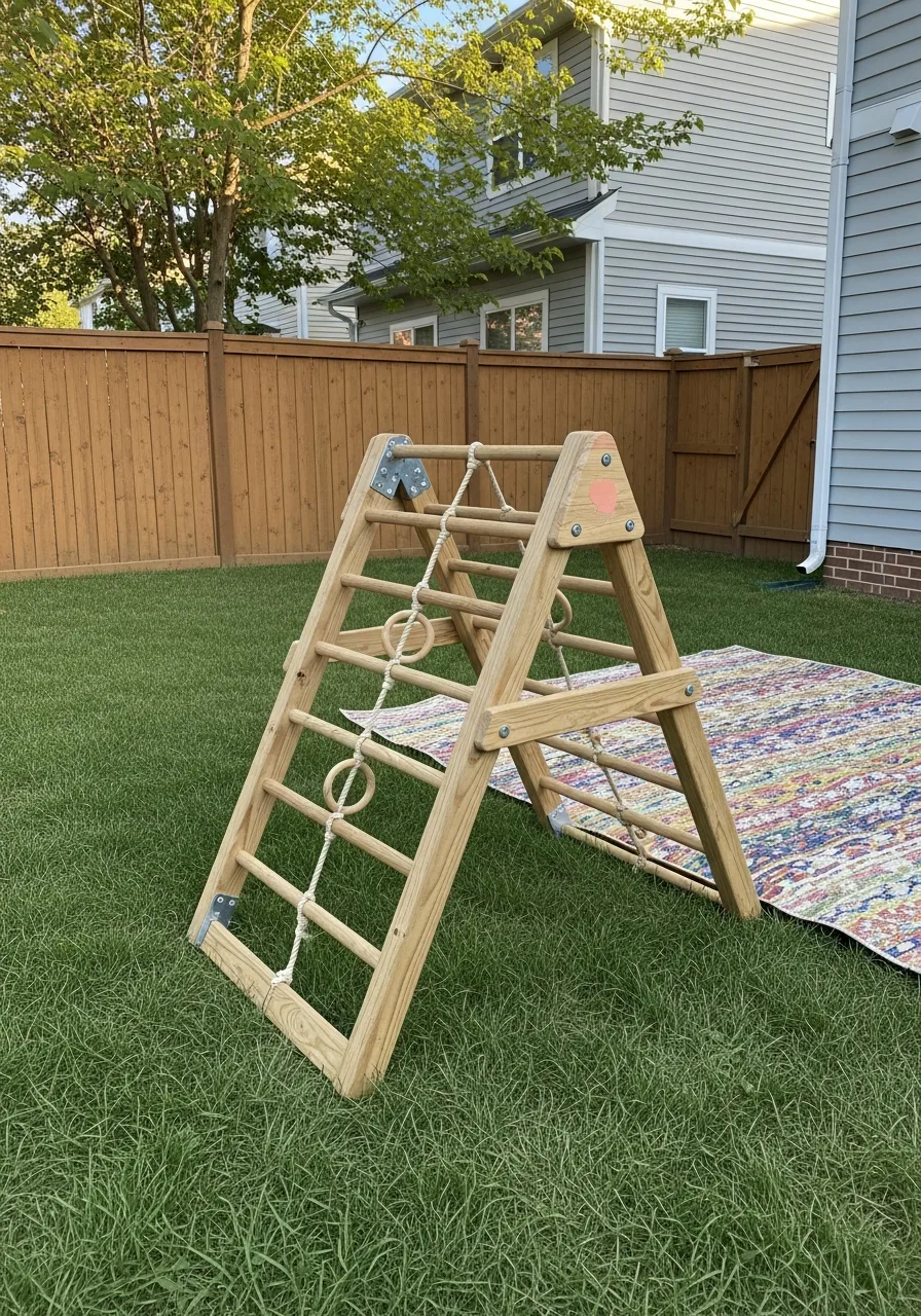 28. Wooden Climbing Triangle