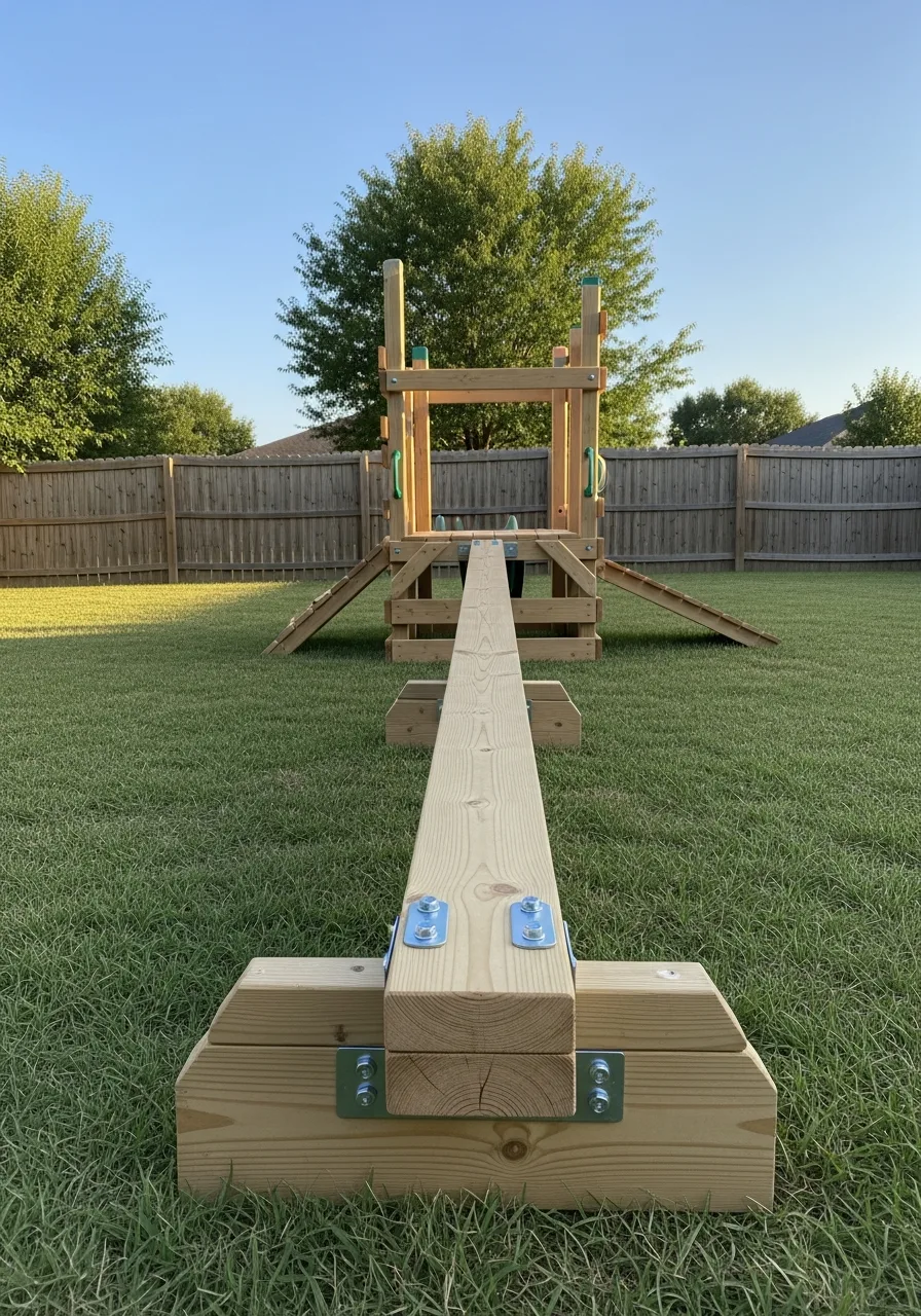 3. Wooden Balance Beam