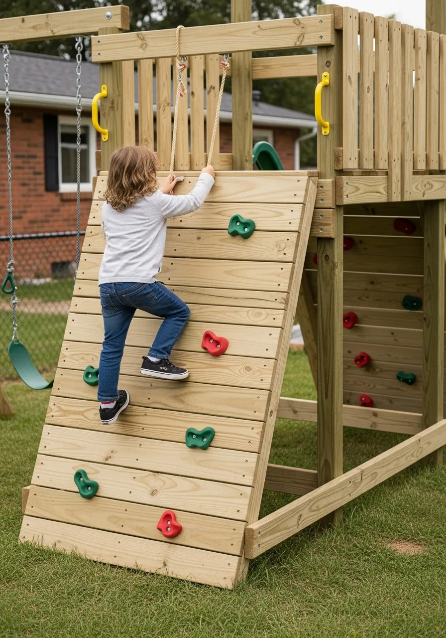 5. Backyard Climbing Wall
