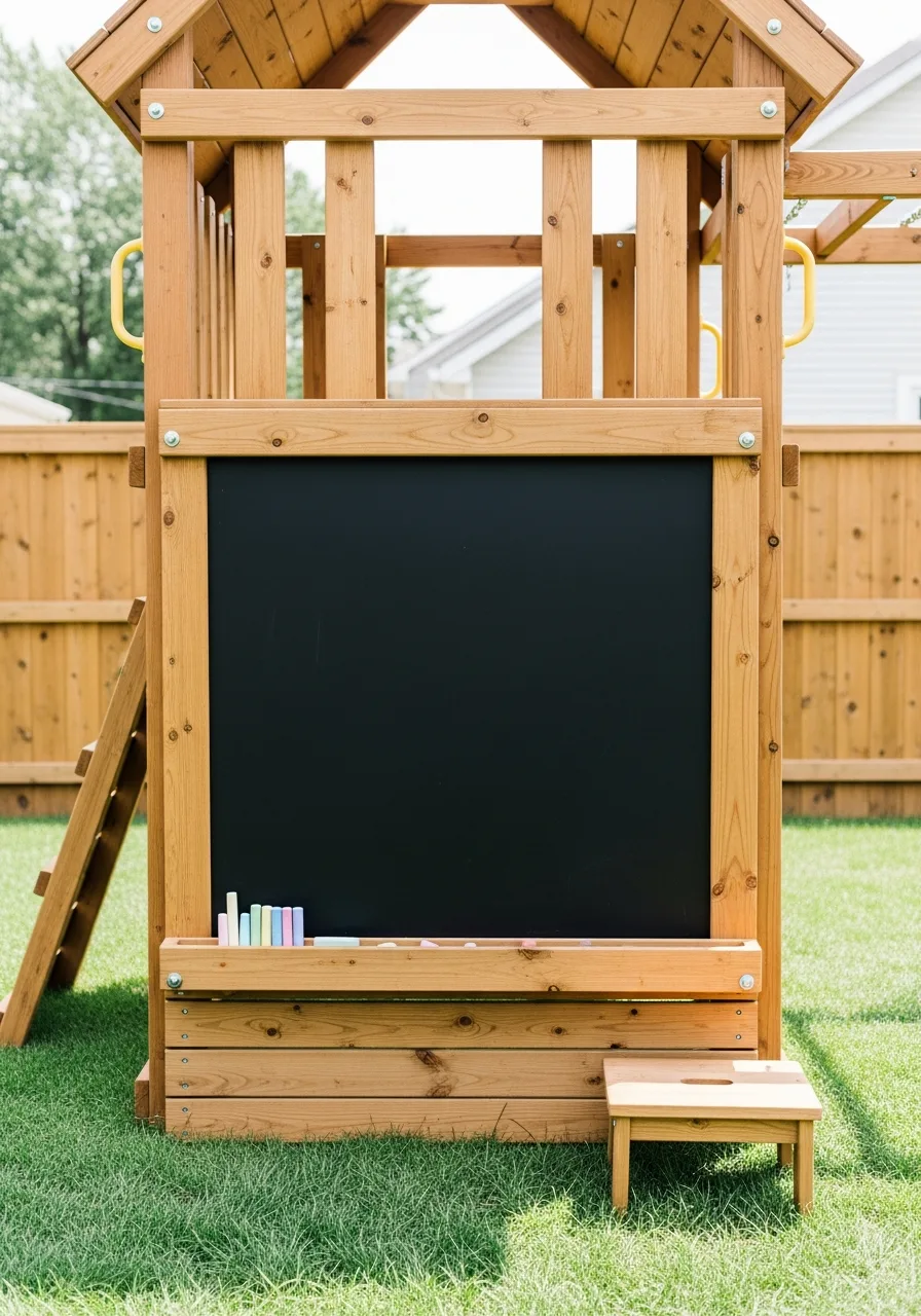 8. Outdoor Chalkboard Wall