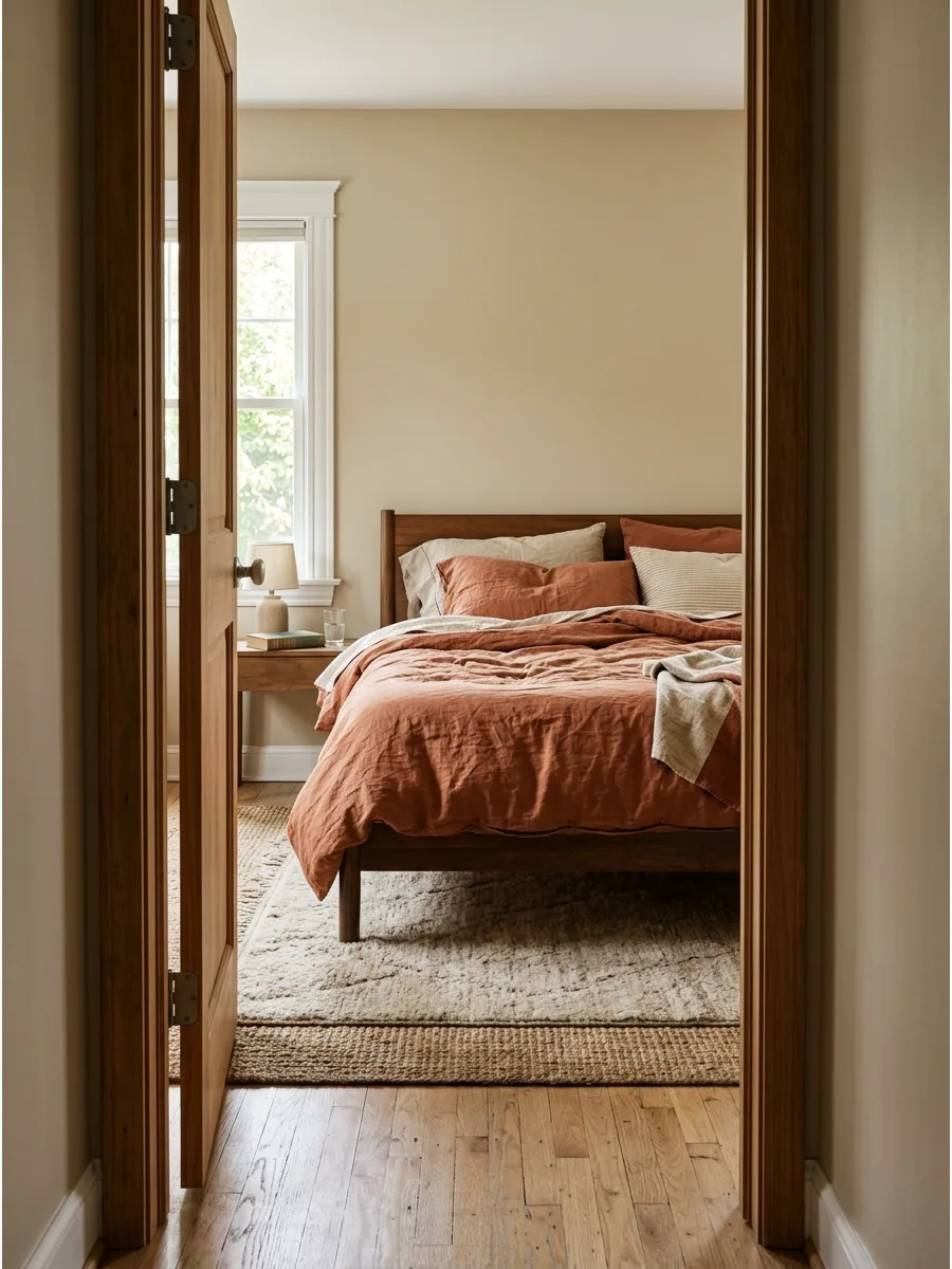 35. Terracotta Duvet Beige Layers