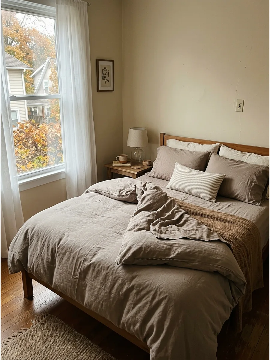 40. Warm Taupe Tonal Bedding