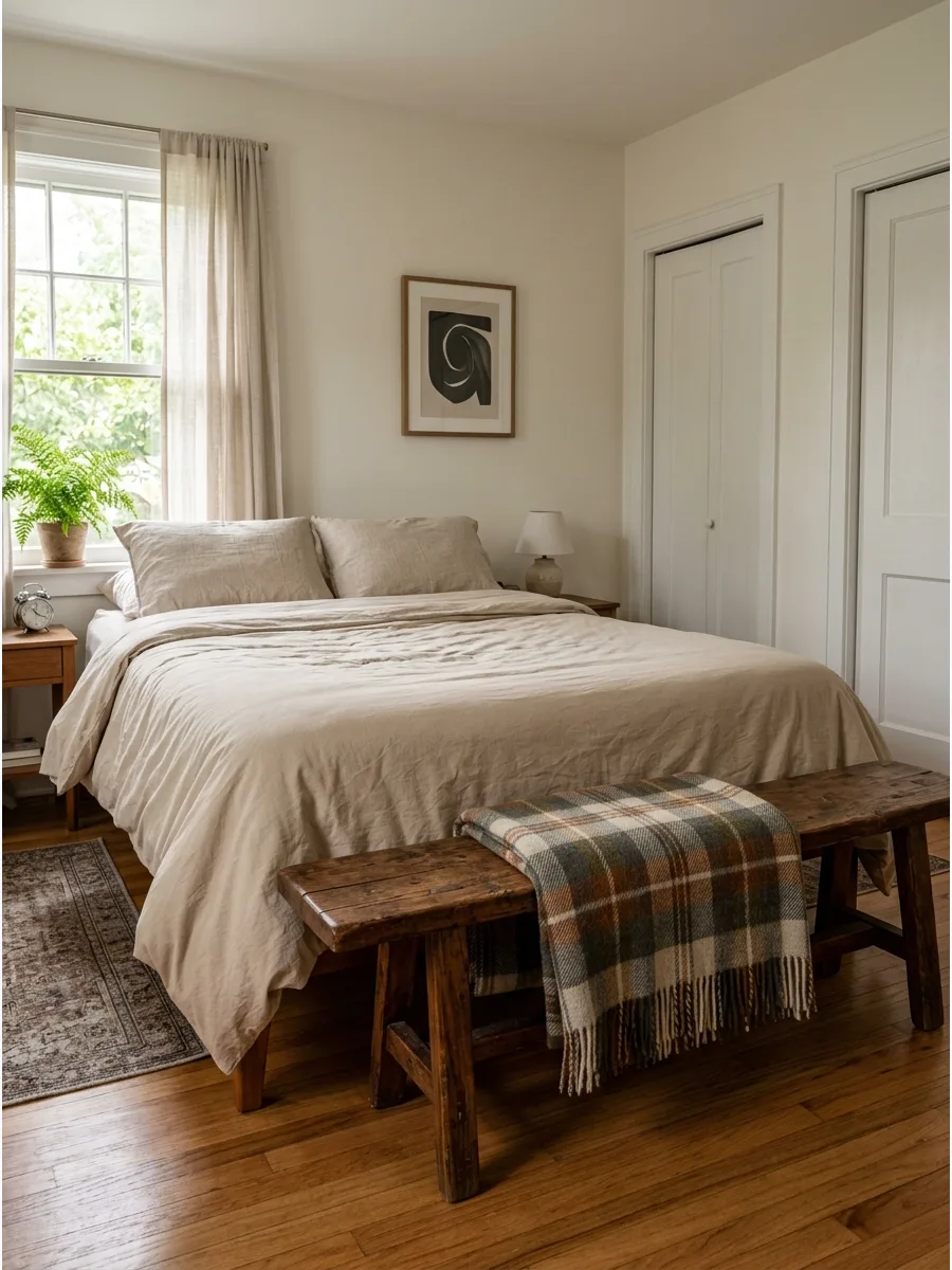 43. Plaid Quilt Solid Duvet