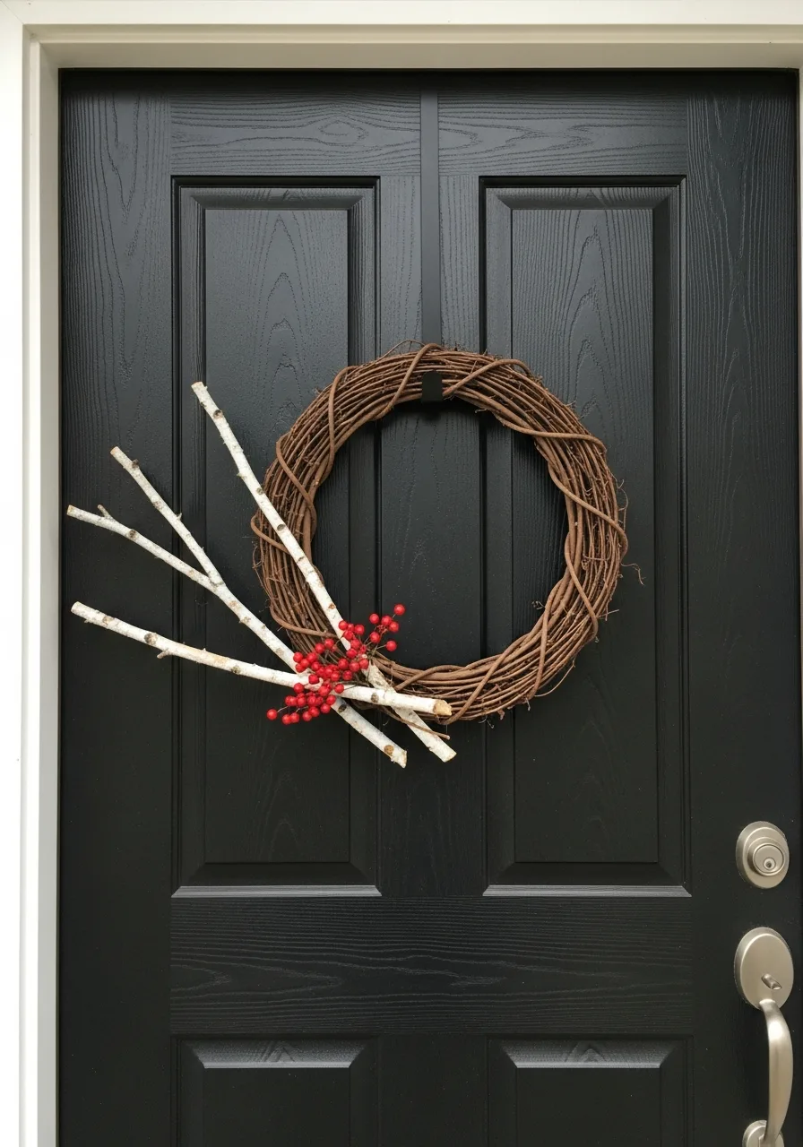 15. Minimalist Branch Wreath
