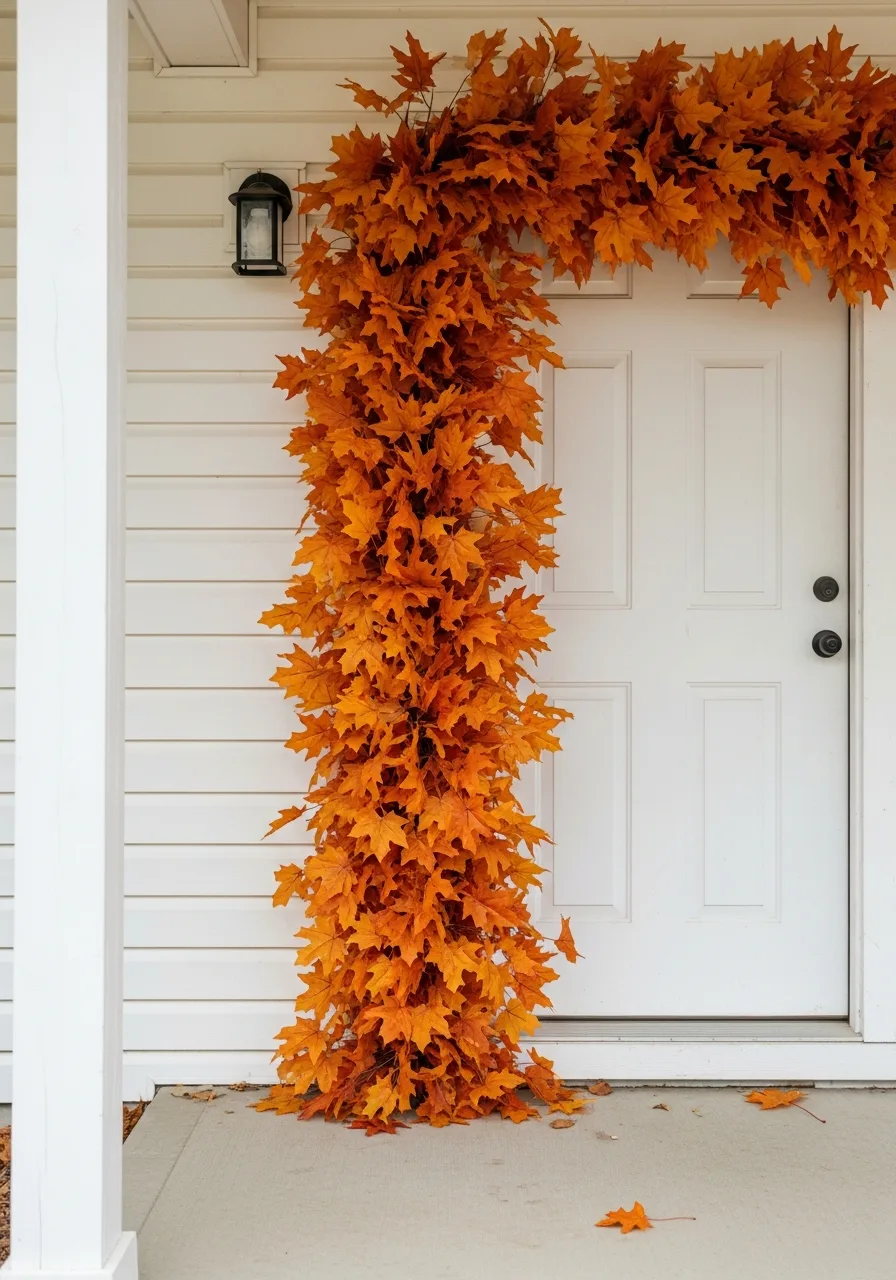 17. Leafy Fall Doorway Garland