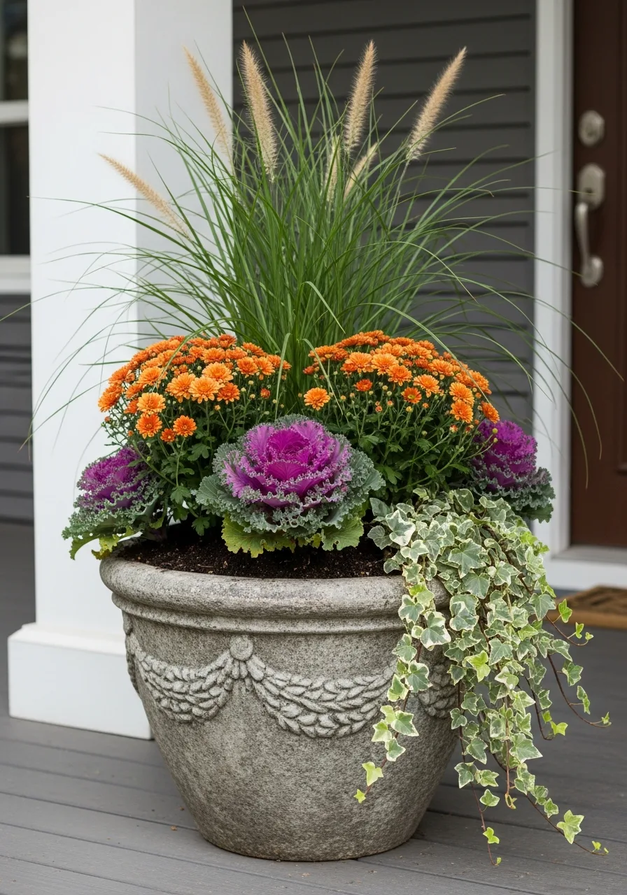 20. Multi-Layered Seasonal Planters
