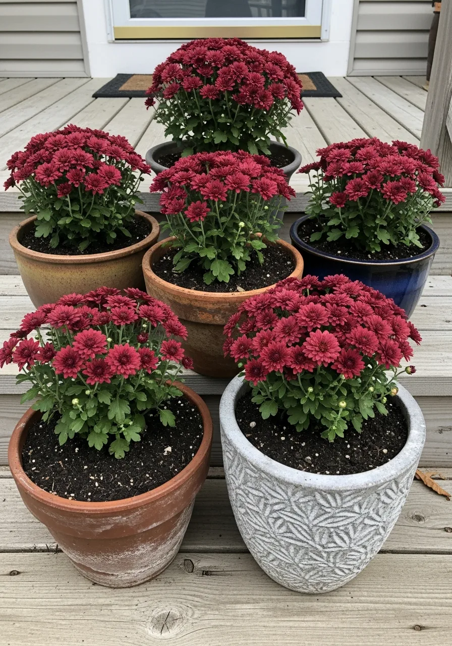 23. Monochromatic Mum Arrangement