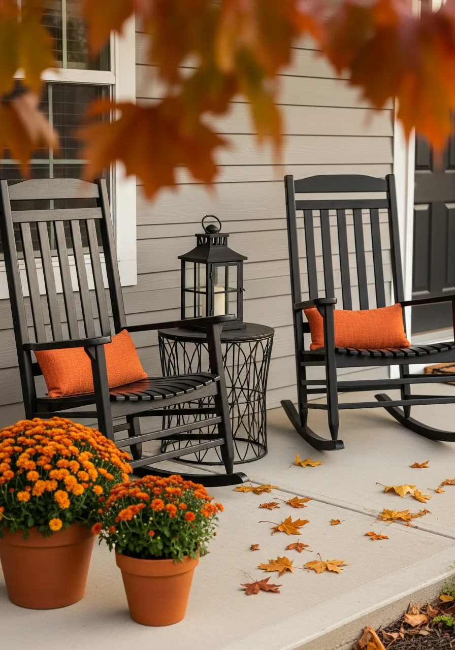 30. Seasonal Rocking Chair Styling