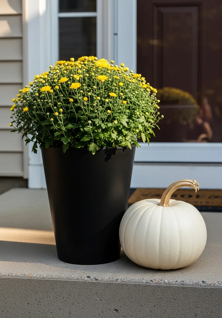 49. Decorate a Tiny Front Stoop