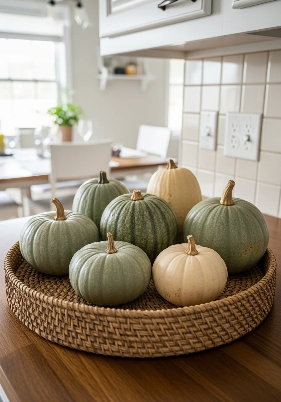 11. Group Pumpkins on Trays