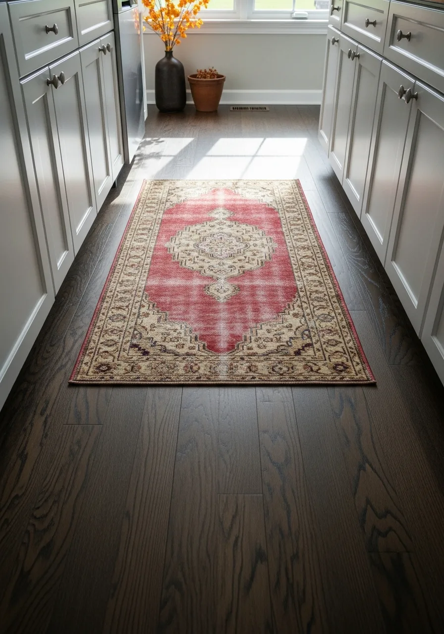 34. Add Vintage Style Autumn Rugs