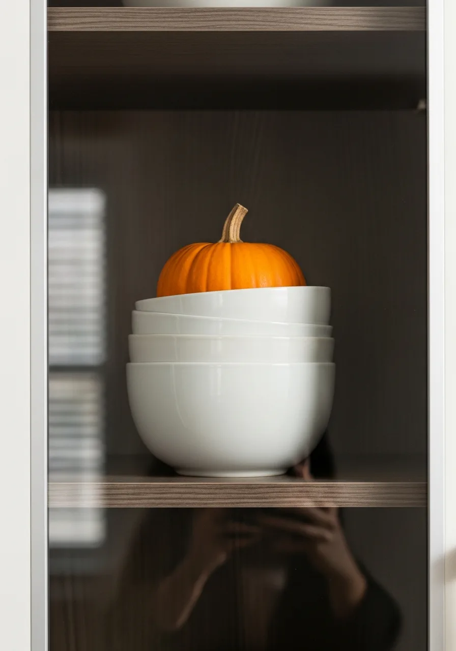 45. Decorate Glass Cabinets Minimally