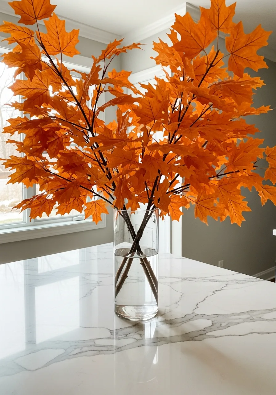 9. Display Large Autumn Branches