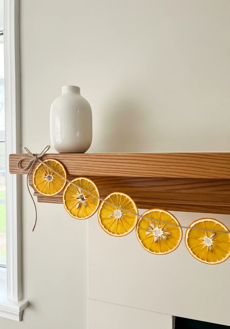 10. Translucent Dried Orange Garland