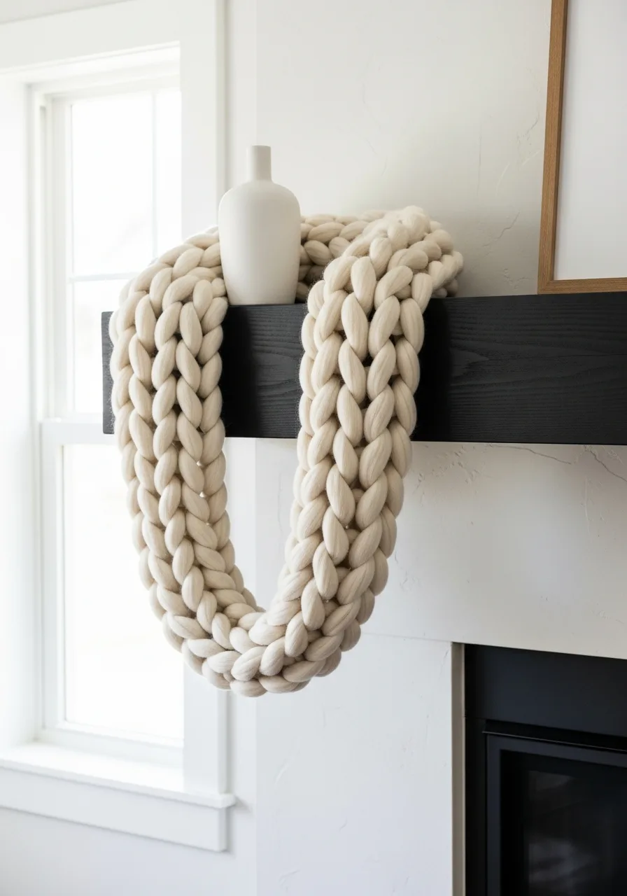 13. Soft Chunky Knit Garland