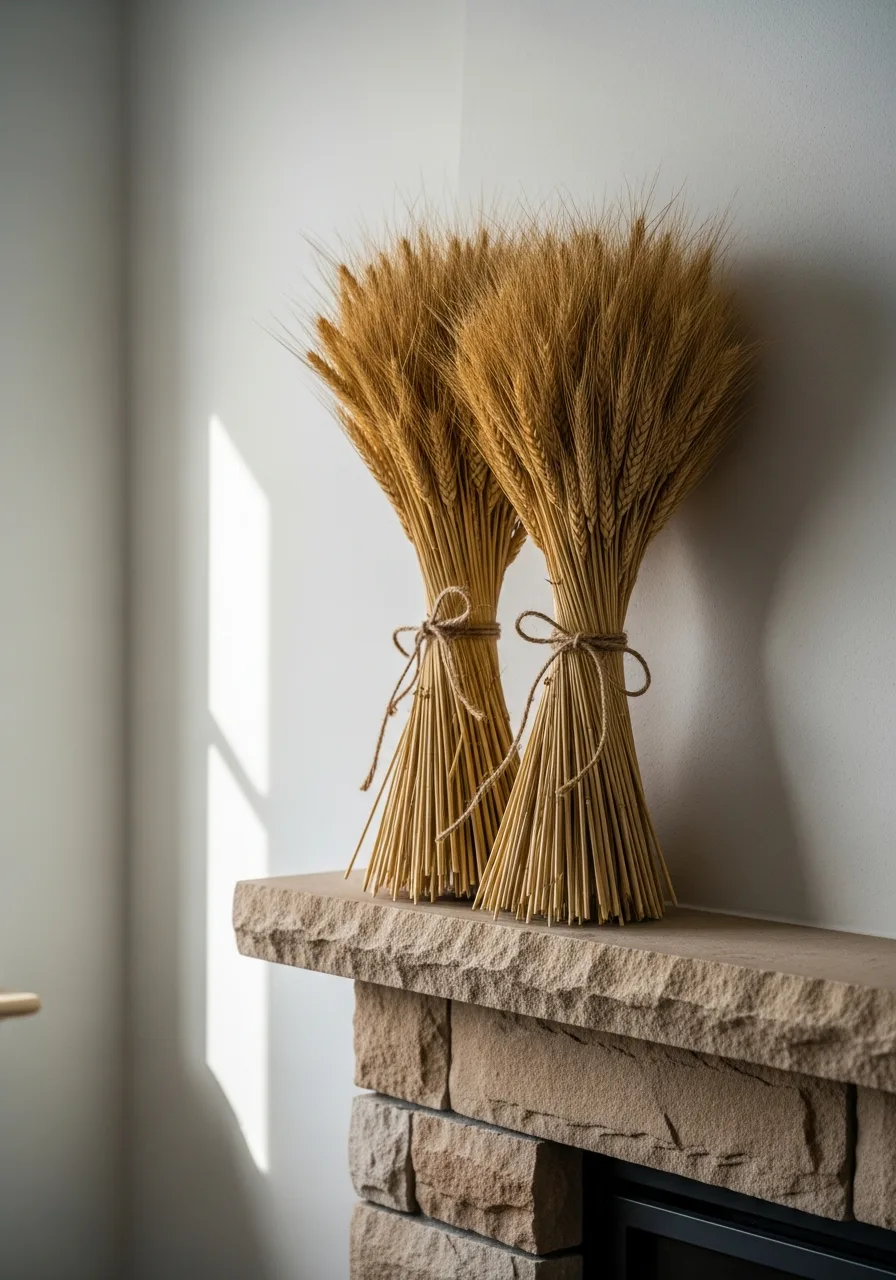 17. Upright Preserved Wheat Bundles