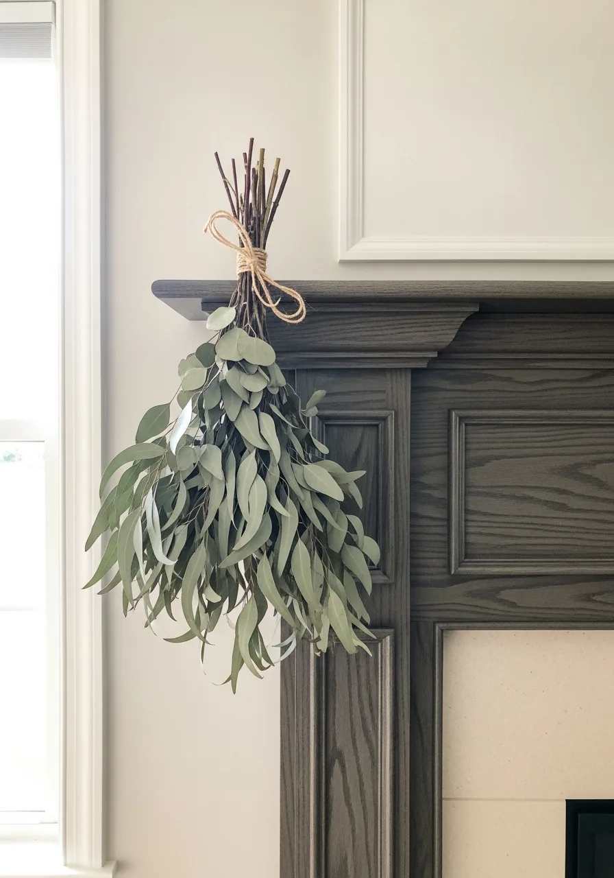 2. Dried Eucalyptus Corner Swags