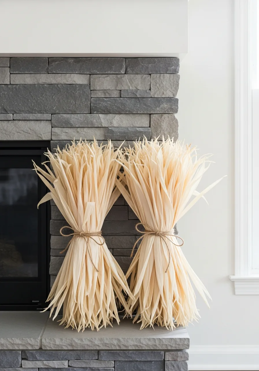 36. Bleached Corn Husk Bundles