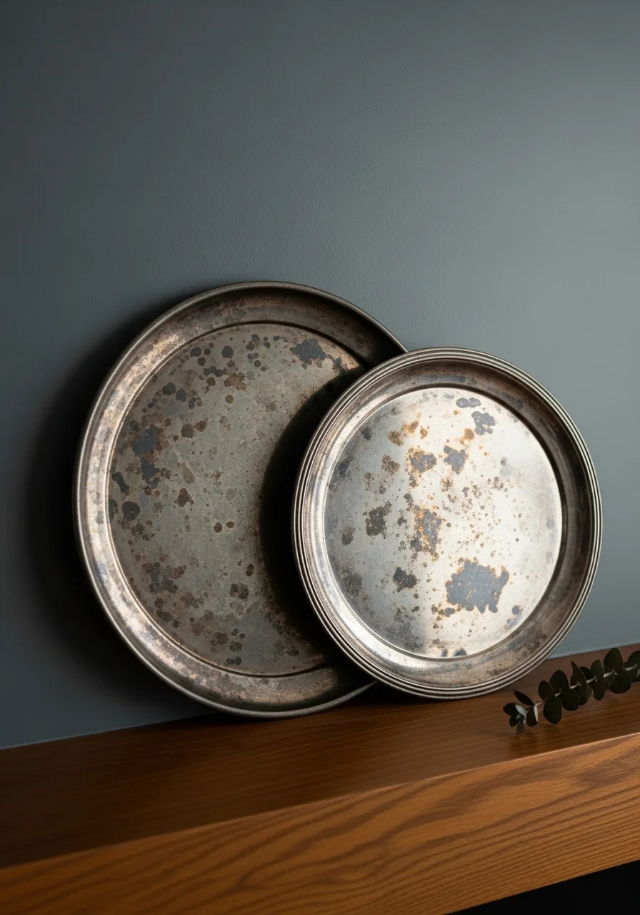 39. Tarnished Silver Tray Layering