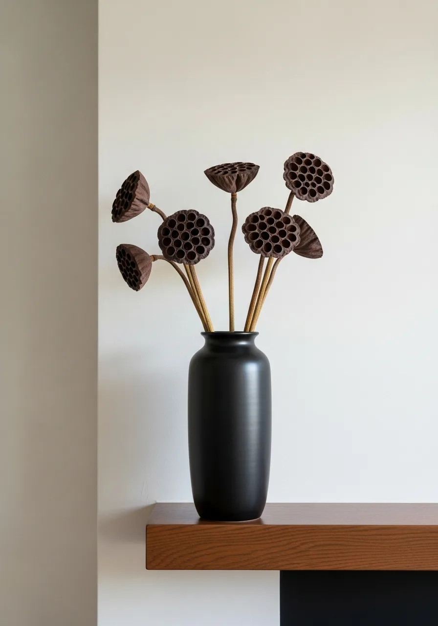 44. Sculptural Dried Lotus Pods