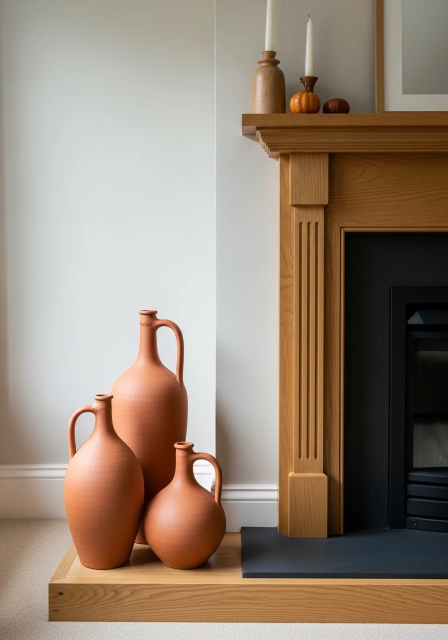 46. Earthy Clay Jug Trio