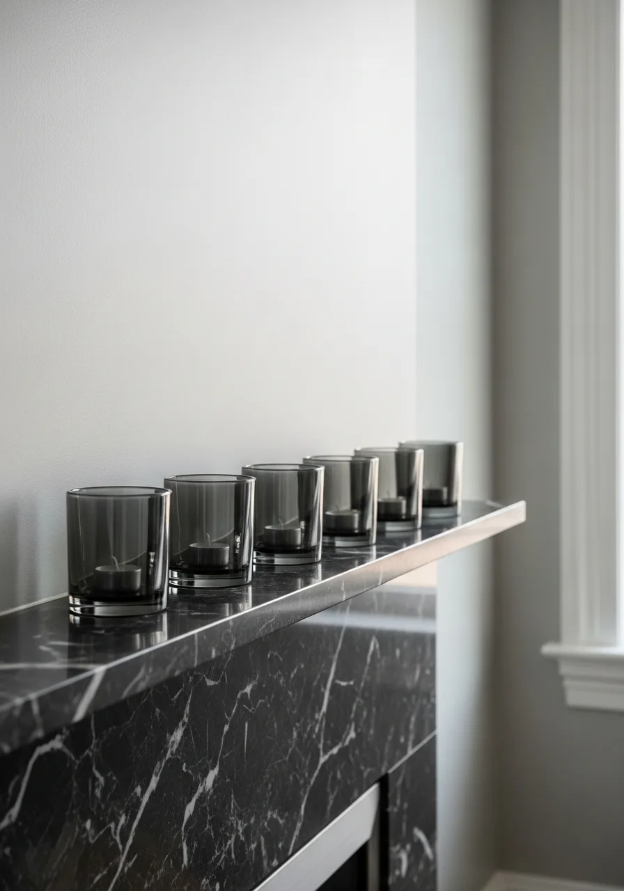 50. Smoked Glass Votives