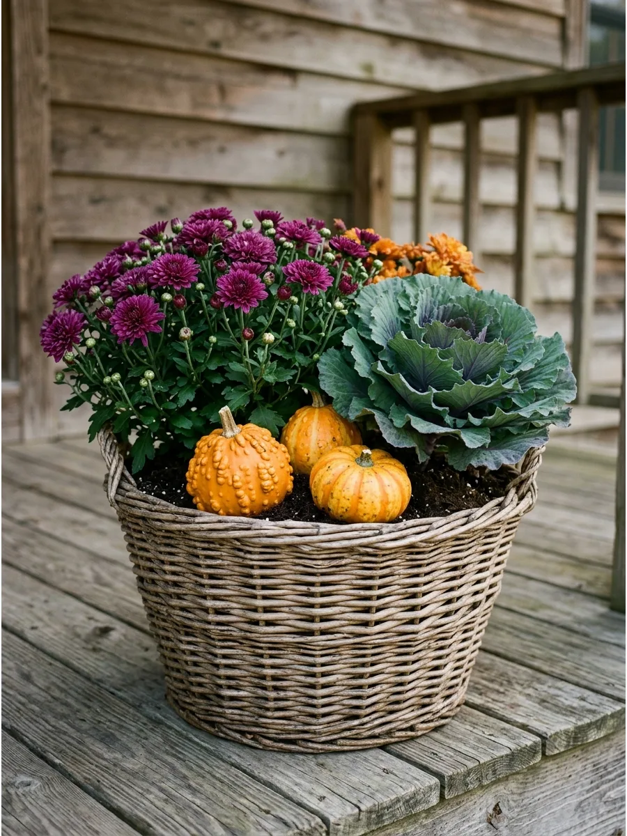 24. Harvest Basket Planter