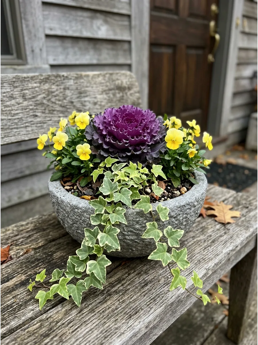 47. Compact Fall Porch Container