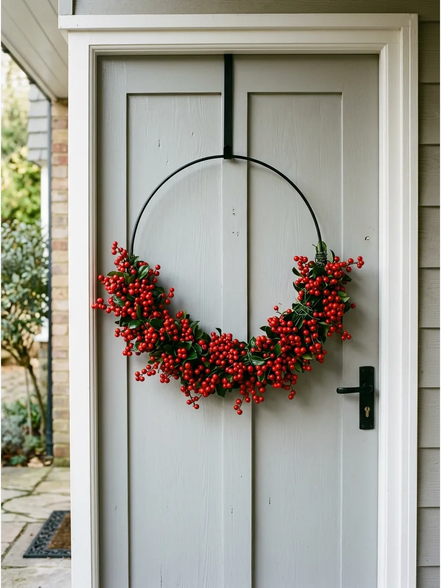 10. Modern Metal Berry Hoop